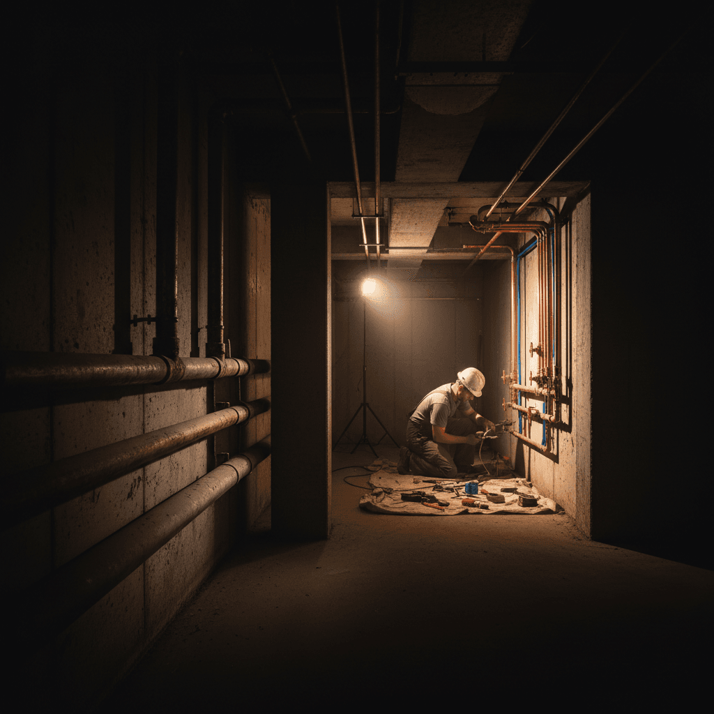Plumbing pipe upgrade installation