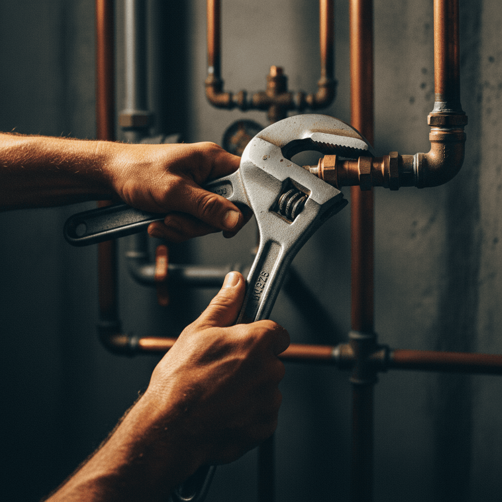 Emergency plumbing repair work
